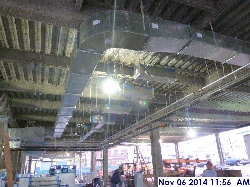 Installed hangers for the piping at the 1st Floor Facing West (800x600)
